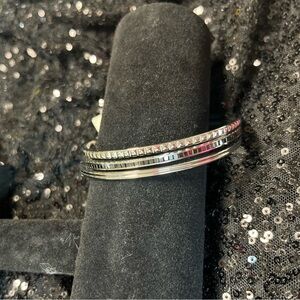 Elegant Silver Bangle Bracelet